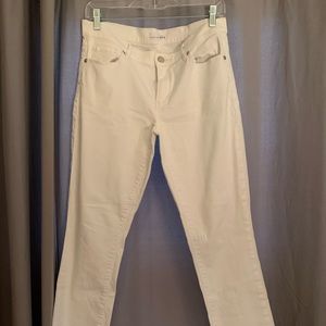White LOFT skinny jeans